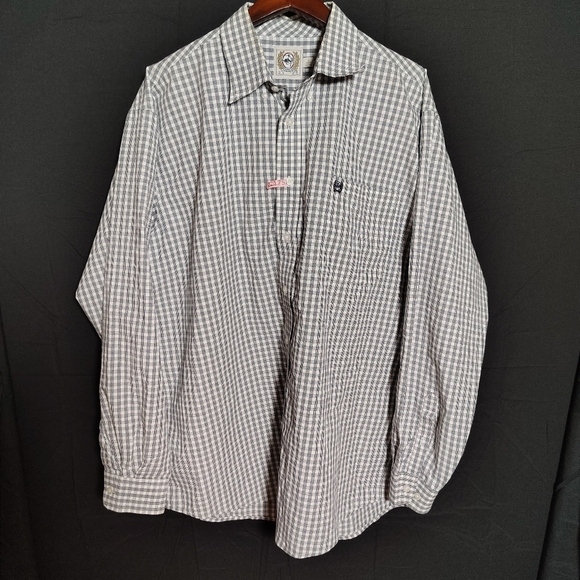 Cinch Other - Cinch Men's Black and White Plaid Button-Down Shirt Large